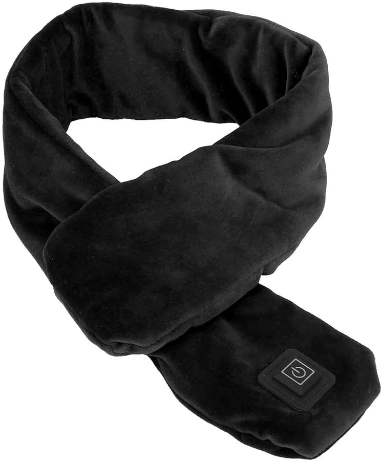Smart Heating Scarf Electric Neck Wrap Temperature Adjustable For Women Men Black - Image 1